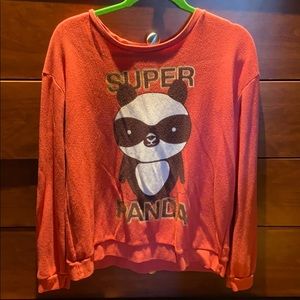 Salmon Panda Sweater- USED